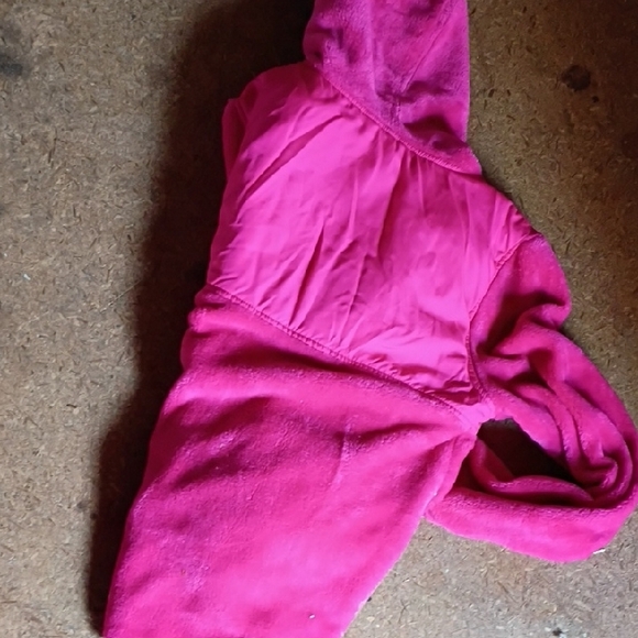 Nautica Girls' Bright Pink Hooded Fleece Jacket - Picture 6 of 6